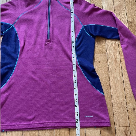 Patagonia Midweight Capilene 1/4 Zip Top Pink and Blue Women’s S - Picture 10 of 10
